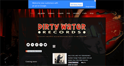 Desktop Screenshot of dirtywaterrecords.co.uk